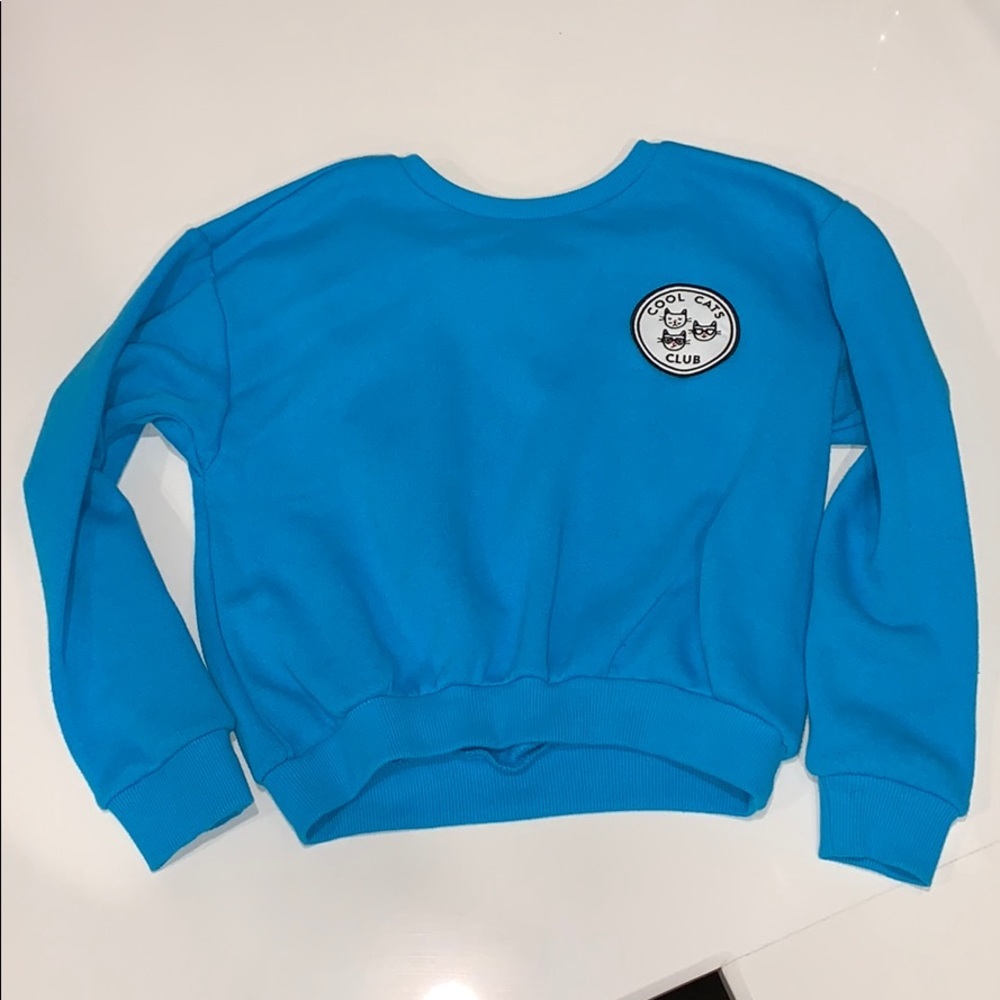 Aqua blue sweatshirt
